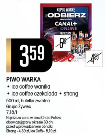 Chata Polska PIWO WARKA 500 ml oferta