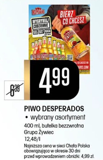 Chata Polska PIWO DESPERADOS 400 ml oferta