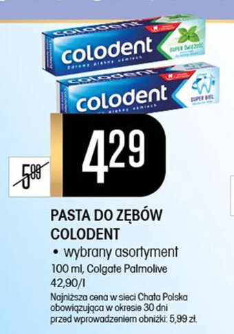 Chata Polska PASTA DO ZĘBÓW COLODENT 100 ml oferta