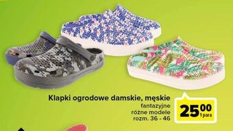 Carrefour Klapki ogrodowe damskie oferta