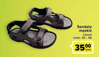 Carrefour Sandały męskie 40-46 oferta