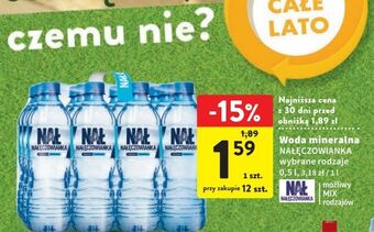 Intermarche Woda niegazowana nałęczowianka oferta