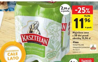 Intermarche Piwo kasztelan niepasteryzowane oferta