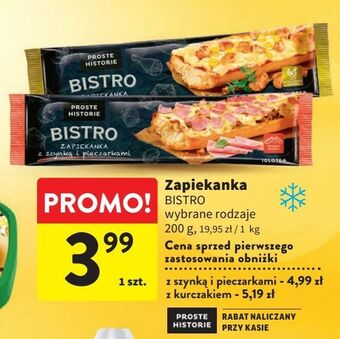 Intermarche Zapiekanka z kurczakiem iglotex proste historie bistro oferta