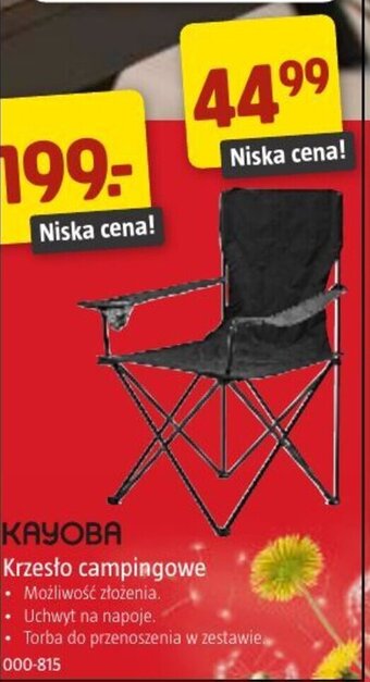 Jula KAYOBA Krzesło campingowe oferta