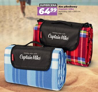 Polomarket Koc piknikowy Captain Mike 150 x 200 cm oferta