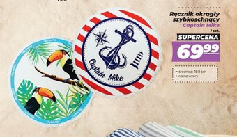 Polomarket Ręcznik okrągły szybkoschnący Captain Mike oferta