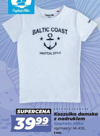 Polomarket Koszulka damska z nadrukiem Captain Mike oferta