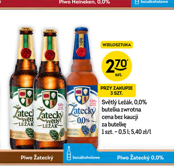 Żabka Piwo Zatecky Svetly Lezak 500ml oferta