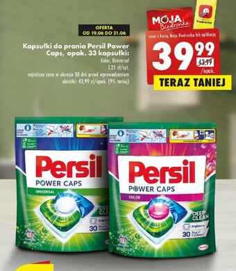 Biedronka Kapsułki do prania Persil Power Caps, 33 kapsułki oferta