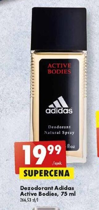Biedronka Dezodorant Adidas Active Bodies, 75 ml oferta