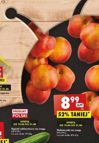 Biedronka Nektarynki na wagę 1 kg oferta