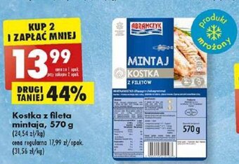 Biedronka Kostka z fileta mintaja, 570 g oferta