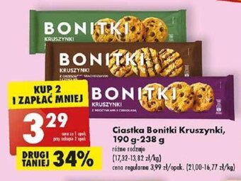 Biedronka Ciastka Bonitki Kruszynki, 190 g-238 g oferta