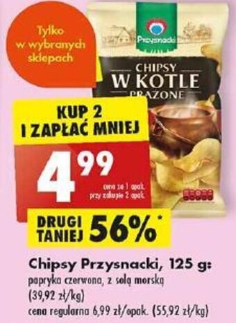 Biedronka Chipsy Przysnacki, 125 g oferta