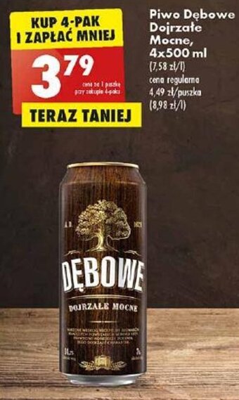 Biedronka Piwo Dębowe Dojrzałe Mocne, 500 ml oferta