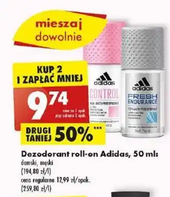 Biedronka Dezodorant roll-on Adidas, 50 ml oferta