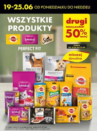Biedronka WSZYSTKIE PRODUKTY PEDIGREE WHISKAS SHEBA PERFECT FIT oferta
