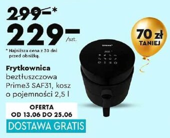 Biedronka Frytkownica beztłuszczowa Prime3 SAF31, kosz o pojemności 2,5 l oferta
