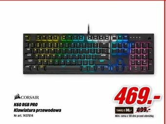 Media Markt CORSAIR K60 RGB PRO Klawiatura przewodowa oferta