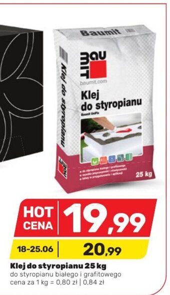 Bricomarche Klej do styropianu 25 kg oferta