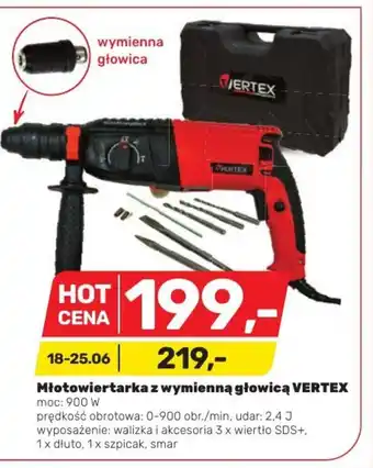 Bricomarche Młotowiertarka z wymienną głowicą VERTEX moc: 900 W oferta