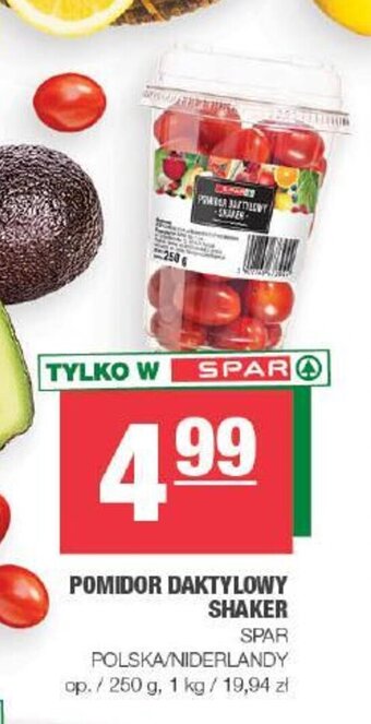 Spar POMIDOR DAKTYLOWY SHAKER 250 g oferta