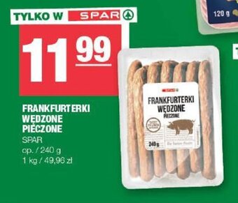 Spar FRANKFURTERKI WĘDZONE PIECZONE 240 g oferta