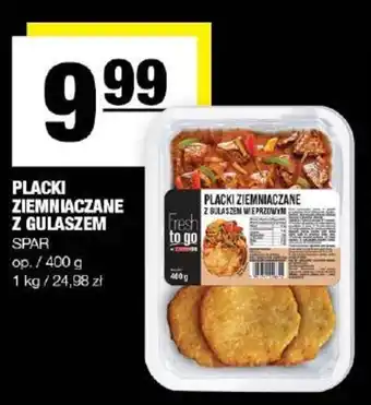 Spar PLACKI ZIEMNIACZANE Z GULASZEM SPAR 400 g oferta