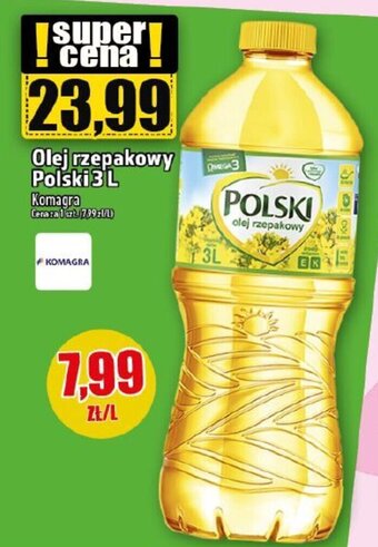 Topaz Olej rzepakowy Polski 3 L oferta