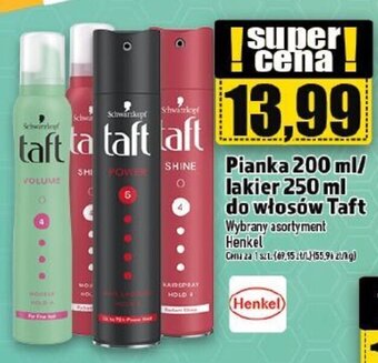 Topaz Pianka 200 ml/ lakier 250 ml do włosów Taft oferta