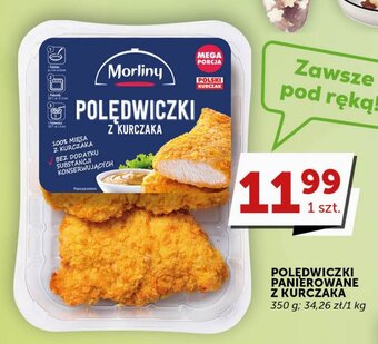 Groszek POLĘDWICZKI PANIEROWANE Z KURCZAKA 350 g oferta