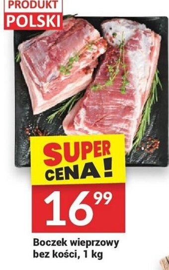 Twój Market Boczek wieprzowy bez kości, 1 kg oferta