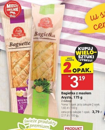 Twój Market Bagietka z masłem Aryzta, 175 g oferta