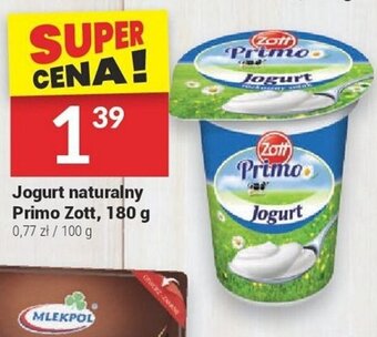 Twój Market Jogurt naturalny Primo Zott, 180 g oferta