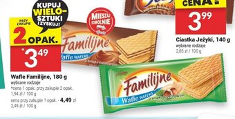 Twój Market Wafle Familijne, 180 g oferta