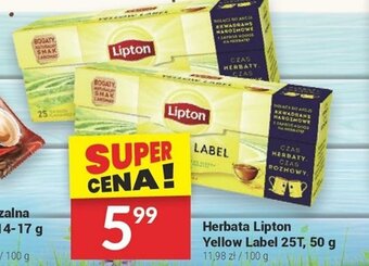Twój Market Herbata Lipton Yellow Label 25T, 50 g oferta