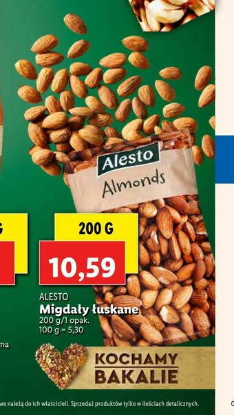 Lidl Migdały łuskane oferta