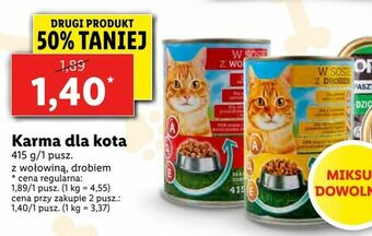 Lidl Karma dla kota oferta