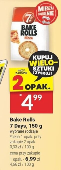 Twój Market Bake Rolls 7 Days, 150 g oferta