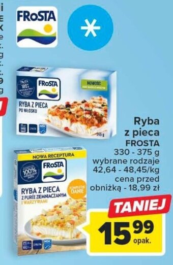 Carrefour Ryba z pieca FROSTA 330-375 g oferta
