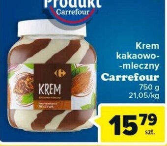 Carrefour Krem kakaowo-mleczny Carrefour 750g oferta