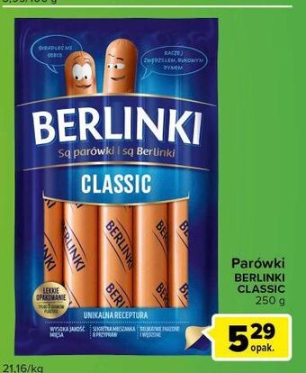 Carrefour Express Parówki classic morliny berlinki oferta