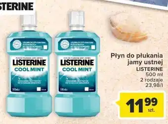 Carrefour Płyn do płukania ust listerine cool mint oferta