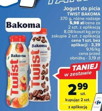 Carrefour Jogurt kawowy bakoma twist oferta