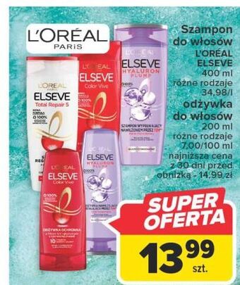 Carrefour Szampon do włosów l'oreal elseve hyaluron plump oferta