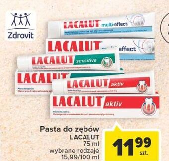 Carrefour Pasta do zębów lacalut aktiv oferta