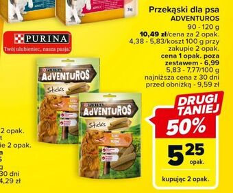 Carrefour Sticks o smaku dzika purina adventuros oferta