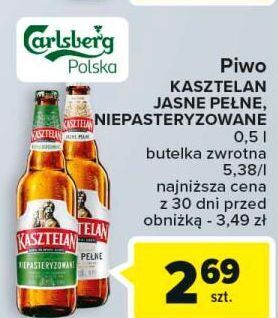 Carrefour Piwo kasztelan niepasteryzowane oferta