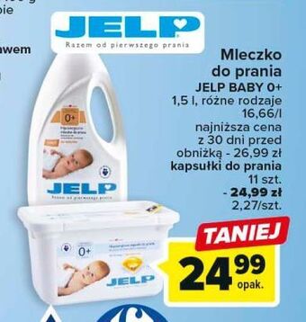 Carrefour Hipoalergiczne mleczko do prania kolorów jelp 0+ (dawniej soft) oferta